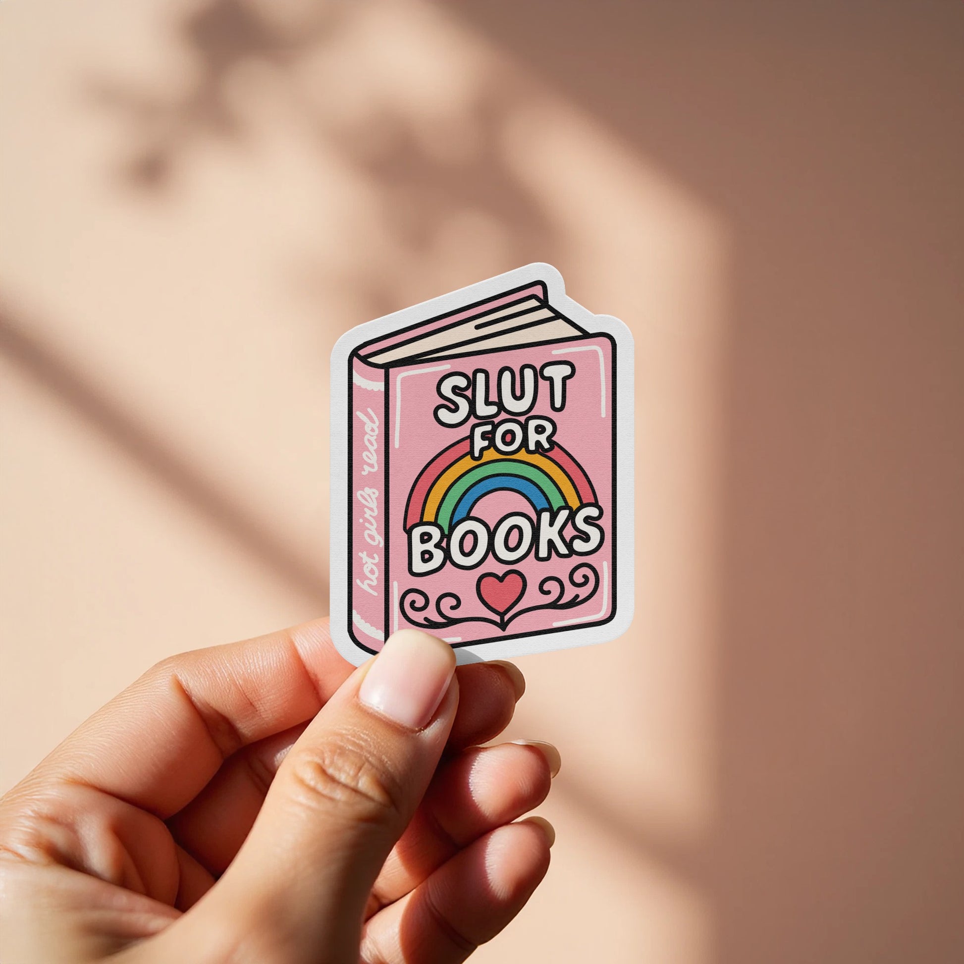 Cute Book Sticker with Slut for Books Design product