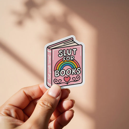 Cute Book Sticker with Slut for Books Design product