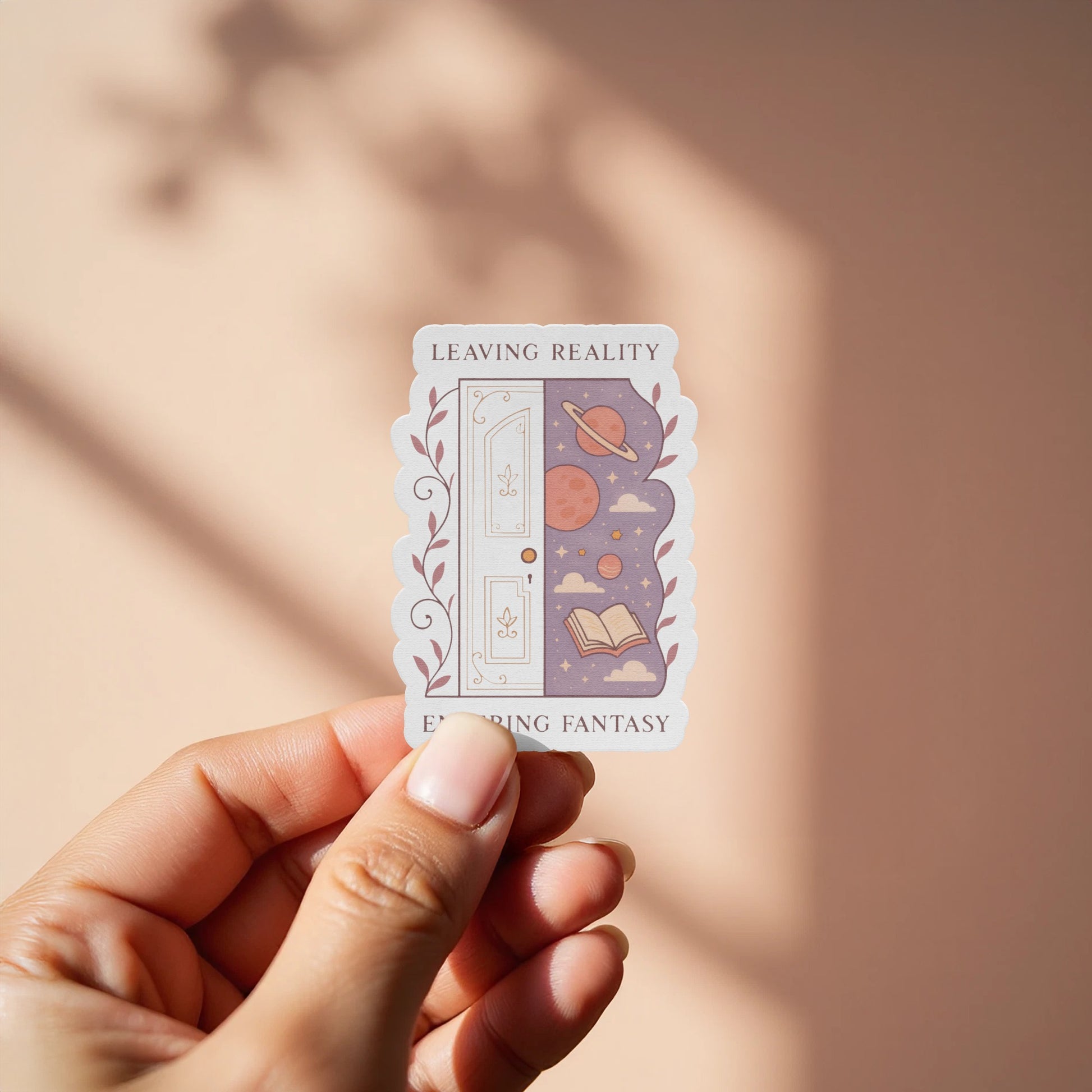 Leaving Reality Entering Fantasy Sticker product