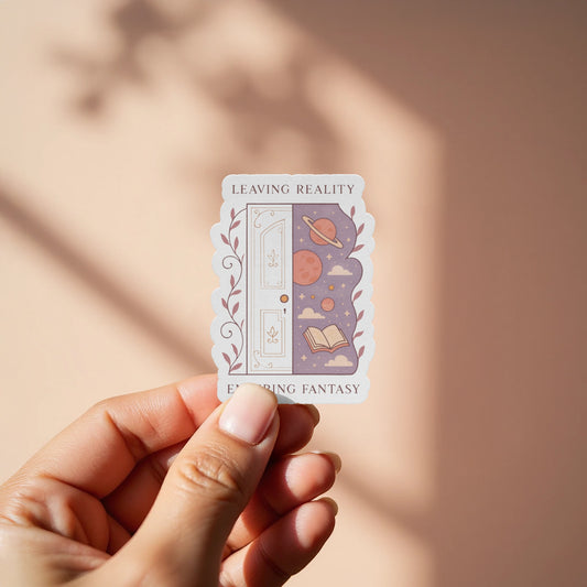 Leaving Reality Entering Fantasy Sticker product