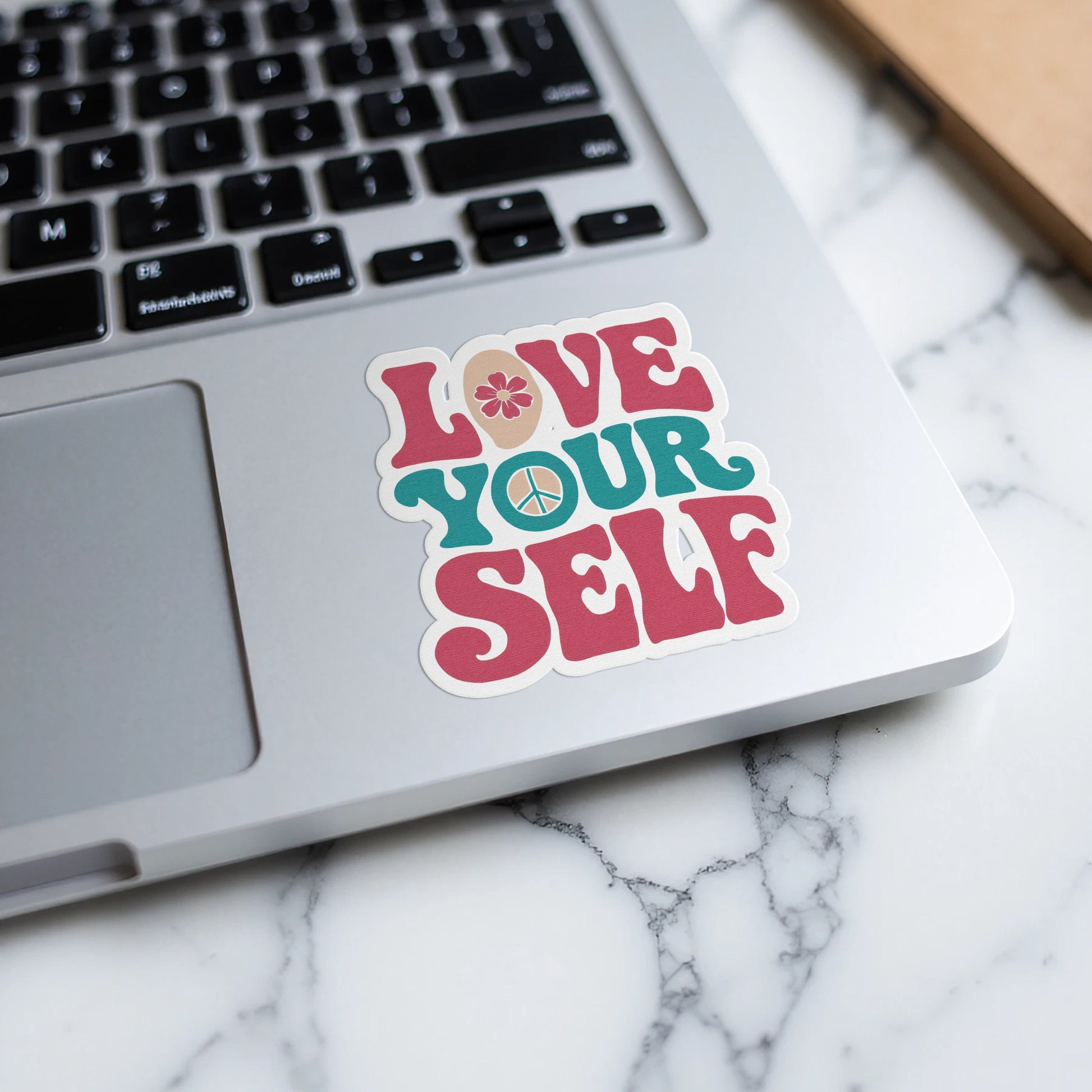 Love Your Self Peace Sign Decorative Sticker product