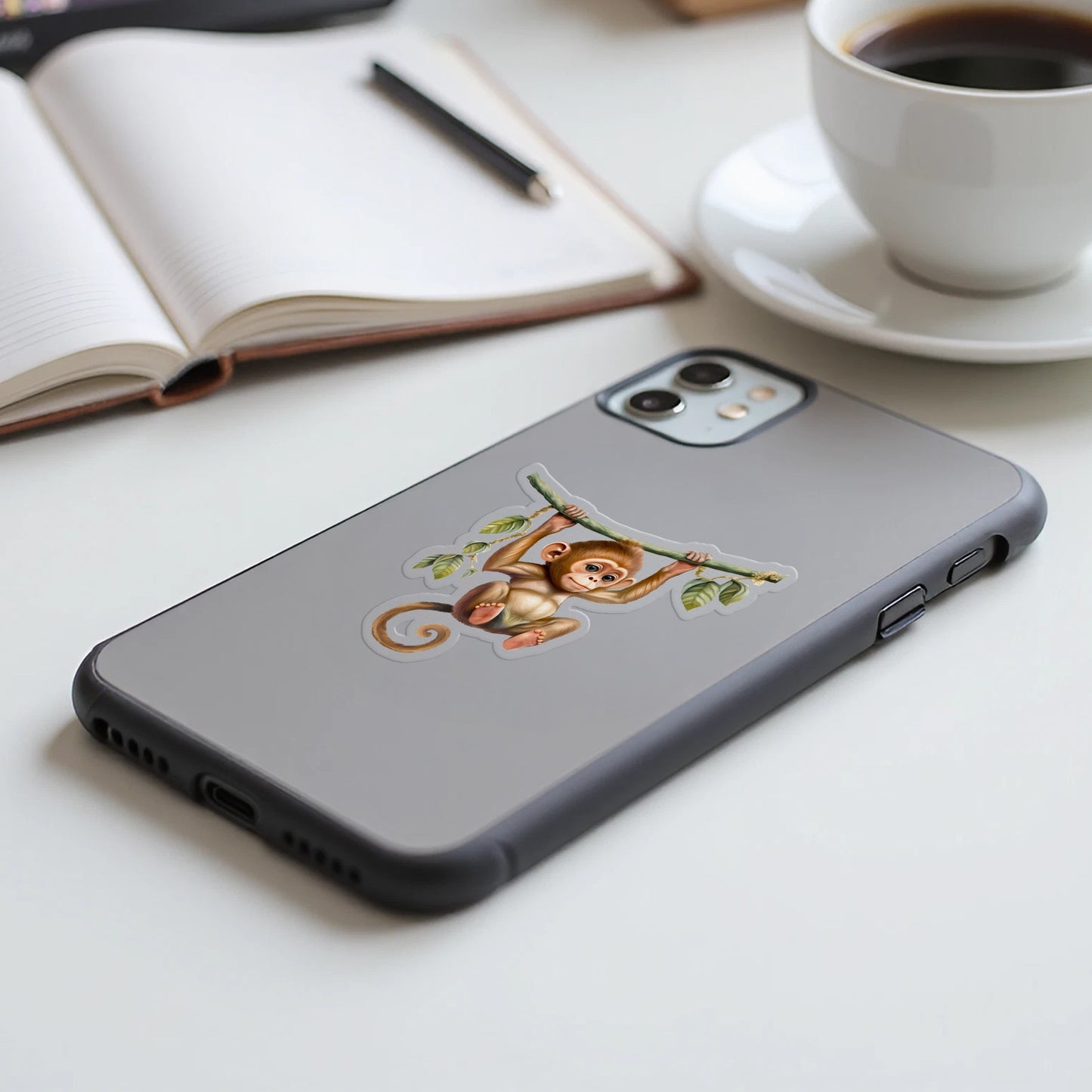 Adorable Monkey Design Phone Case Cute Animal Art product