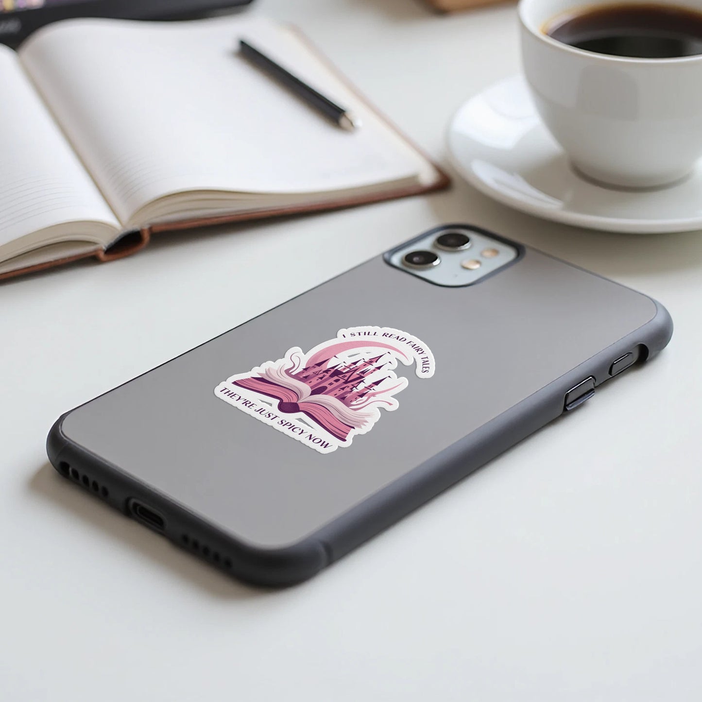 Illustrated Open Book Art Phone Case product