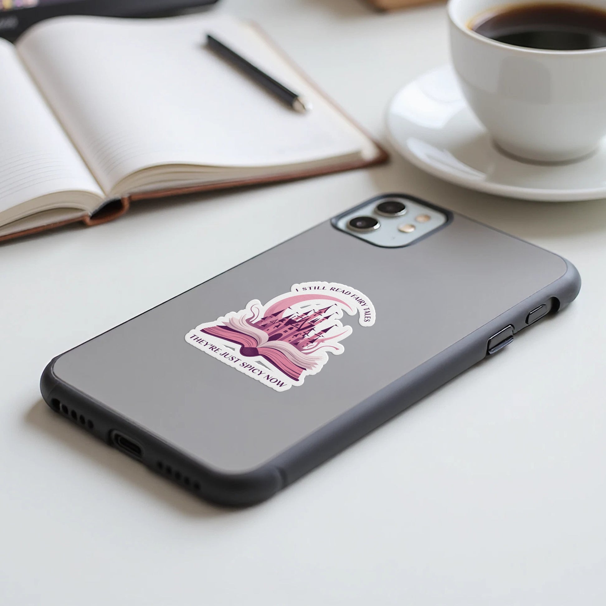Illustrated Open Book Art Phone Case product