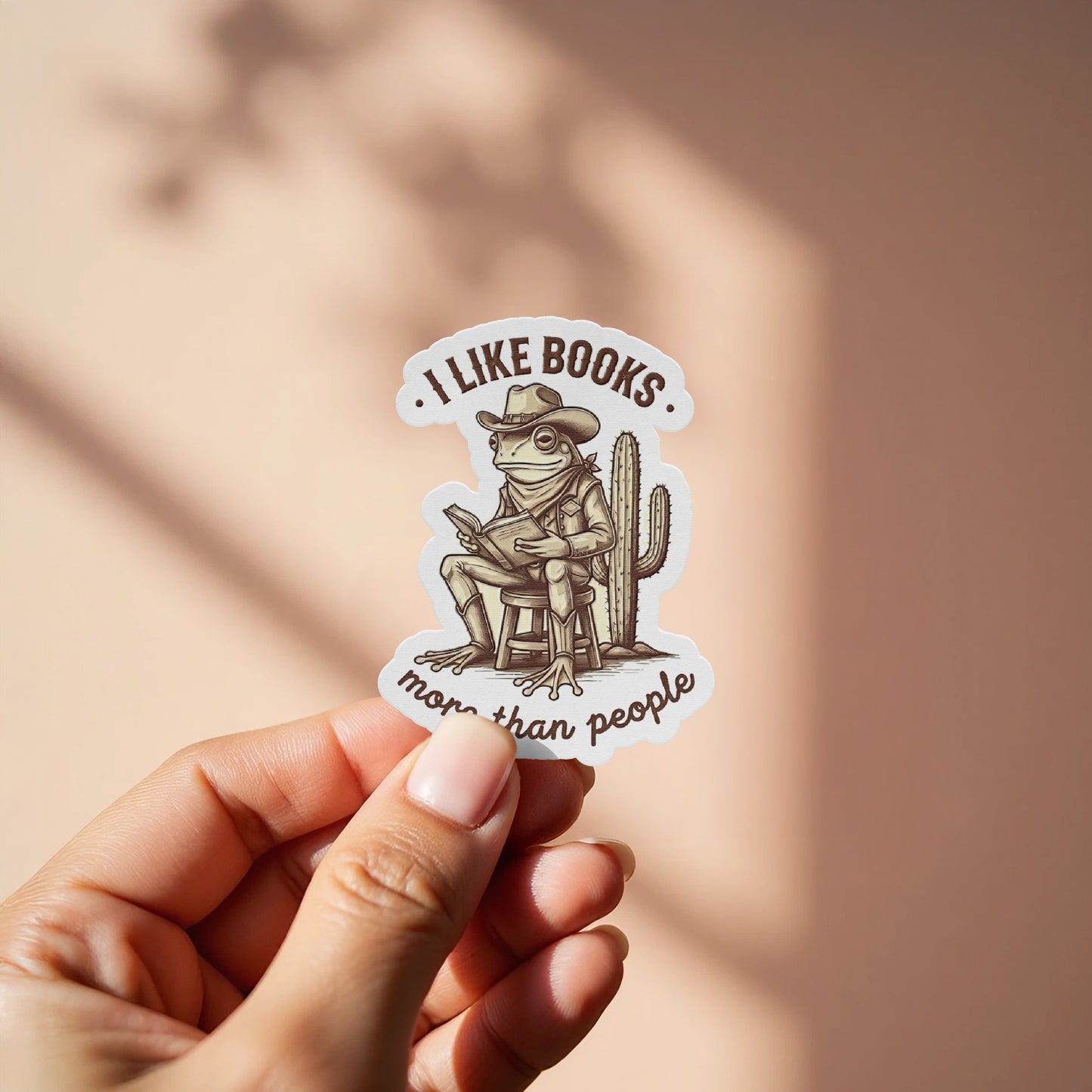 I Like Books More Than People Sticker product