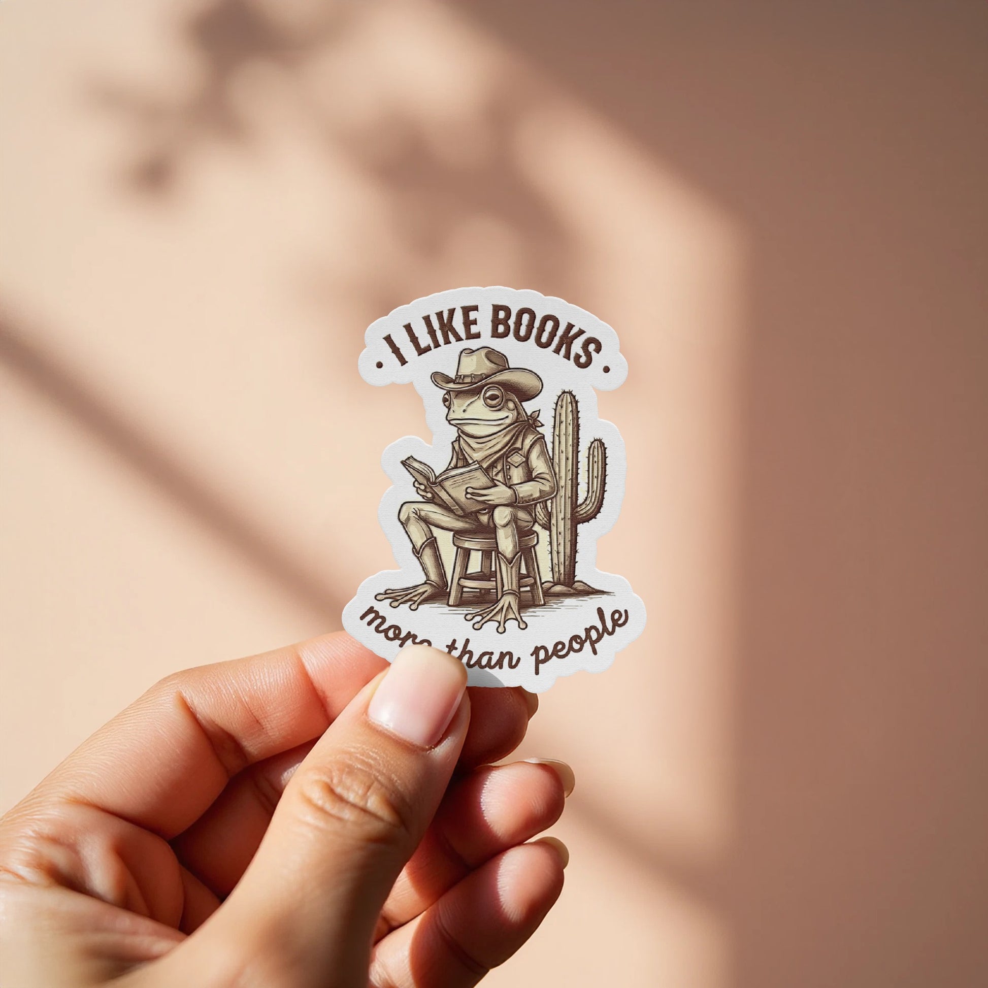 I Like Books More Than People Sticker product