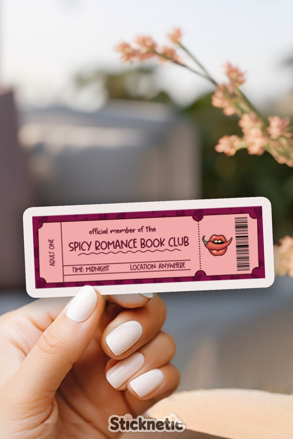 Spicy Romance Book Club Ticket Sticker product