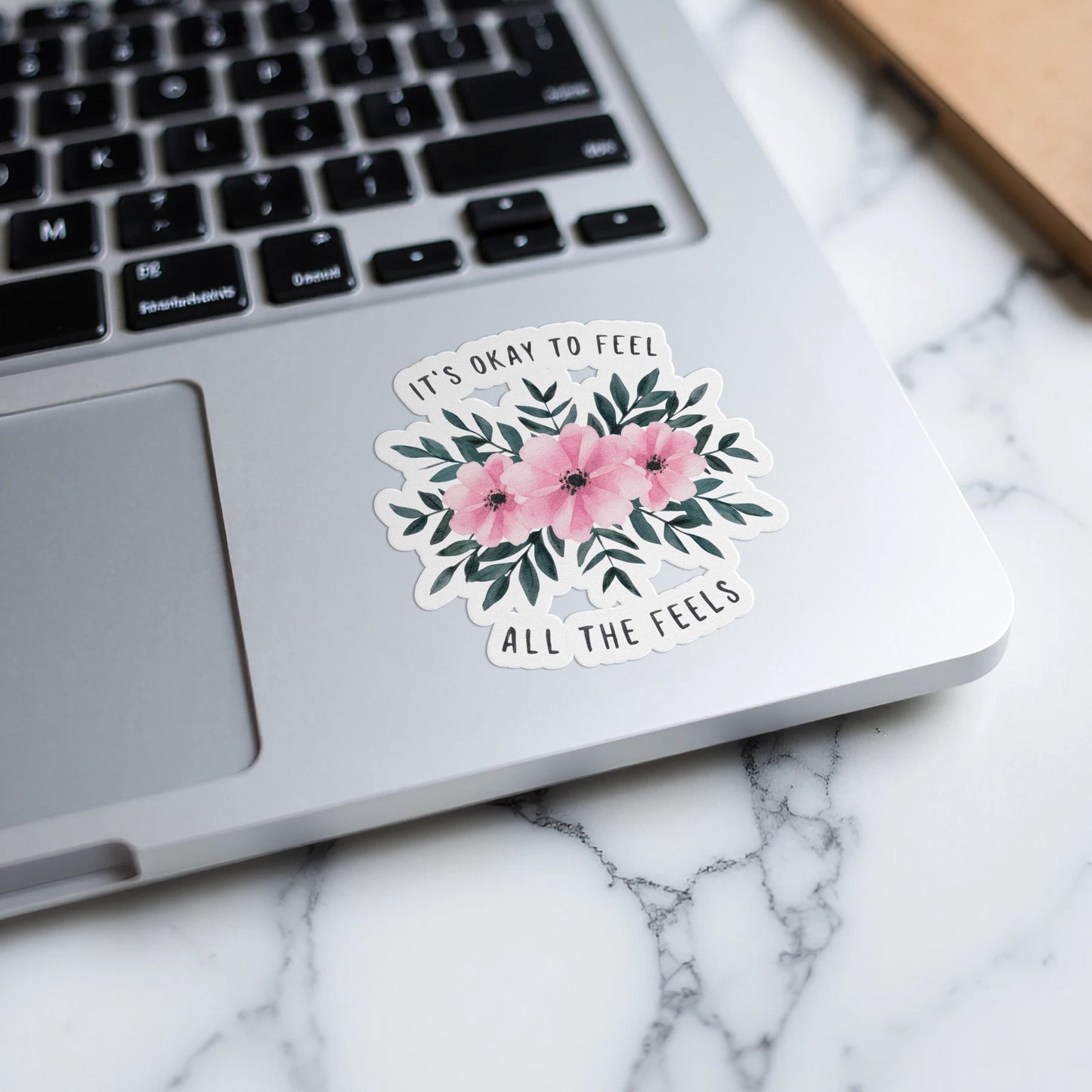 It's Okay to Feel All the Feels Floral Sticker product