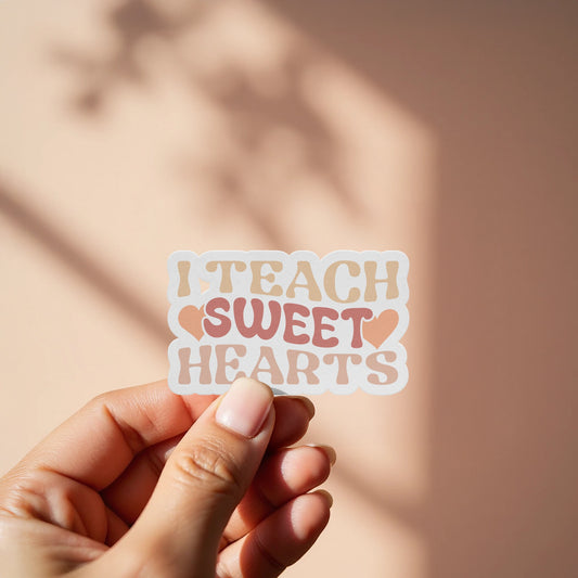 I Teach Sweet Hearts Inspirational Sticker product