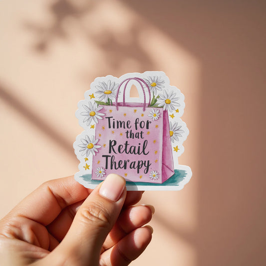 Time for that Retail Therapy Sticker product