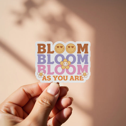 Smile Faces Bloom As You Are Sticker product type