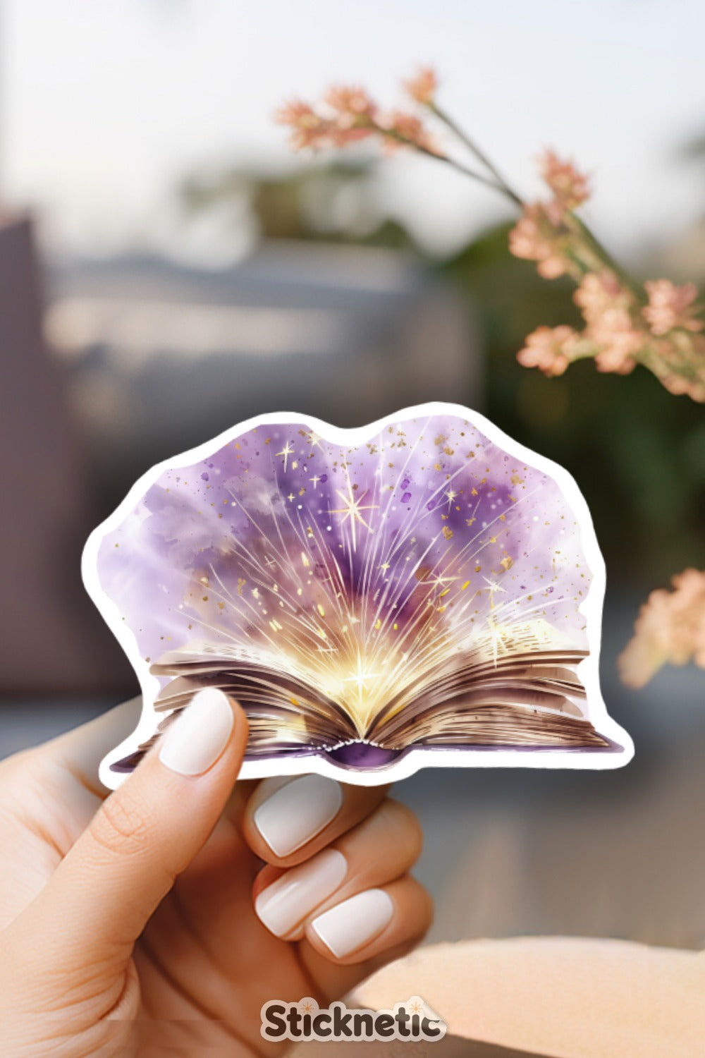 Magical Open Book Illustration Sticker product