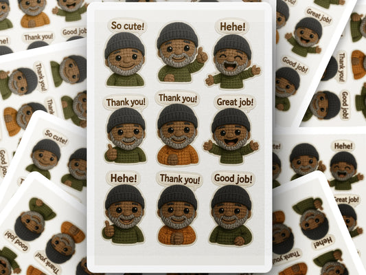 Cute African American Boy Stickers, Positive Affirmation, Praise Labels for Teachers and Parents, Pack of 30