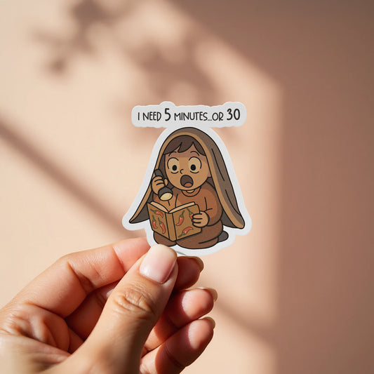 I Need 5 Minutes or 30 Funny Cartoon Sticker product type