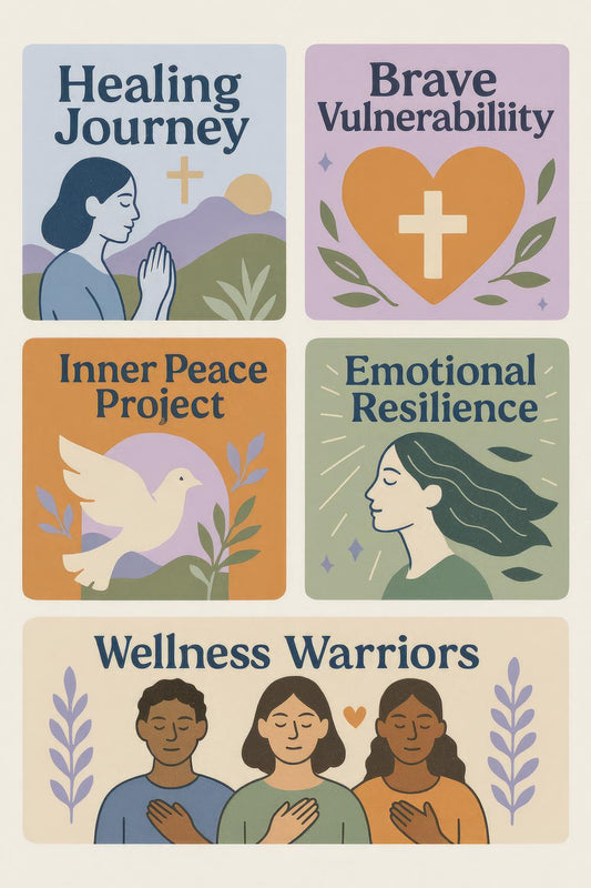 Healing Journey Brave Vulnerability Inner Peace Emotional Resilience Wellness Warriors Art Poster