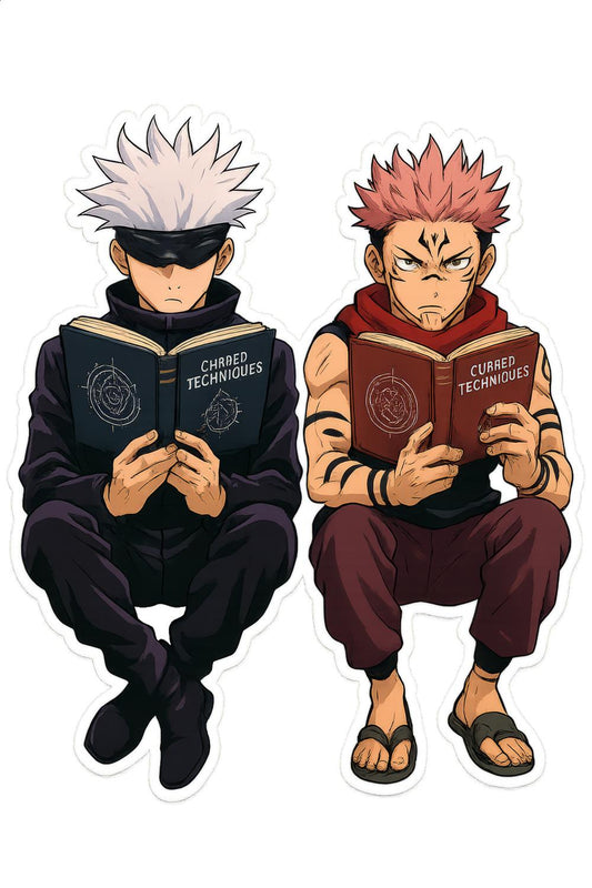 Jujutsu Kaisen Sticker, Anime Characters Gojo and Yuji, Manga Scene Decals, Waterproof Vinyl, Laptop and Skateboard Accessories, Gift Idea