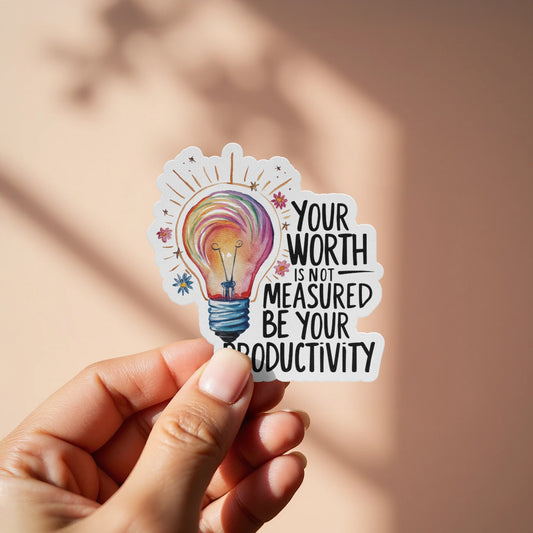 Inspirational Lightbulb Design Motivational Sticker product type
