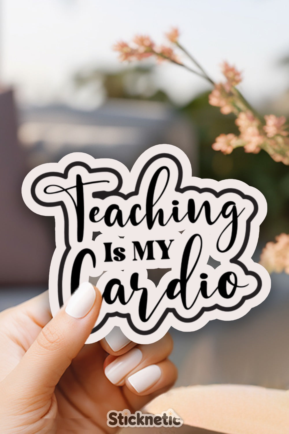 Teaching Is My Cardio Decorative Sticker product type