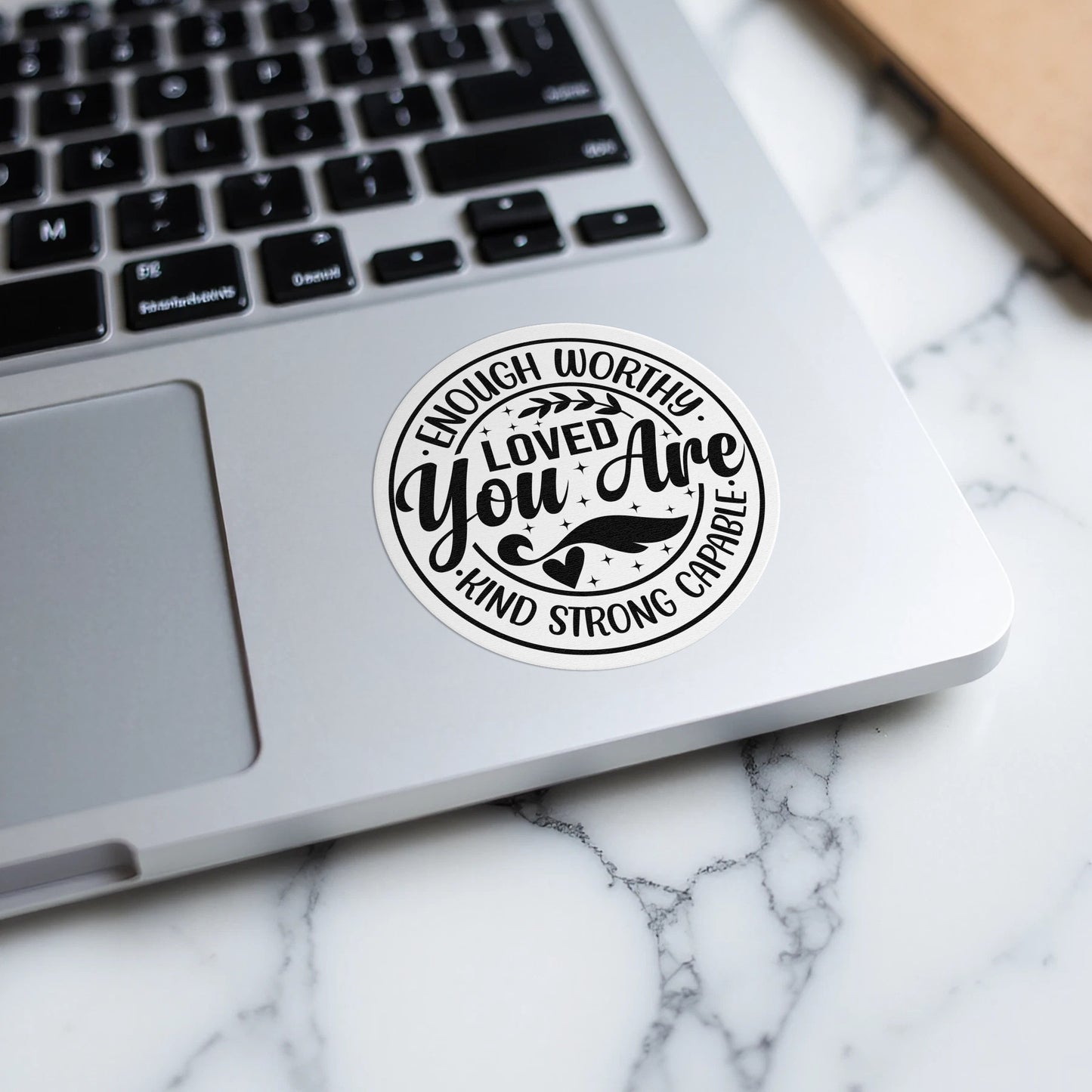 Enough Worthy Loved You Are Kind Strong Capable Sticker product type