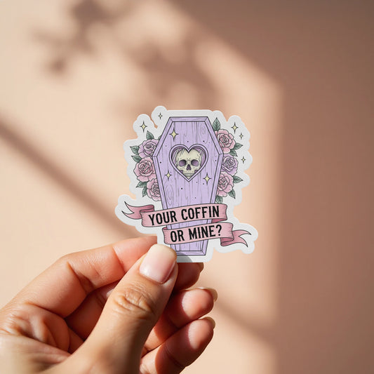Your Coffin Or Mine Gothic Sticker product