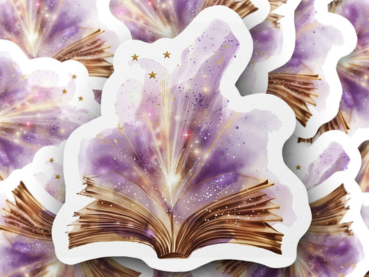 Magical Book with Sparks and Stars Sticker product type