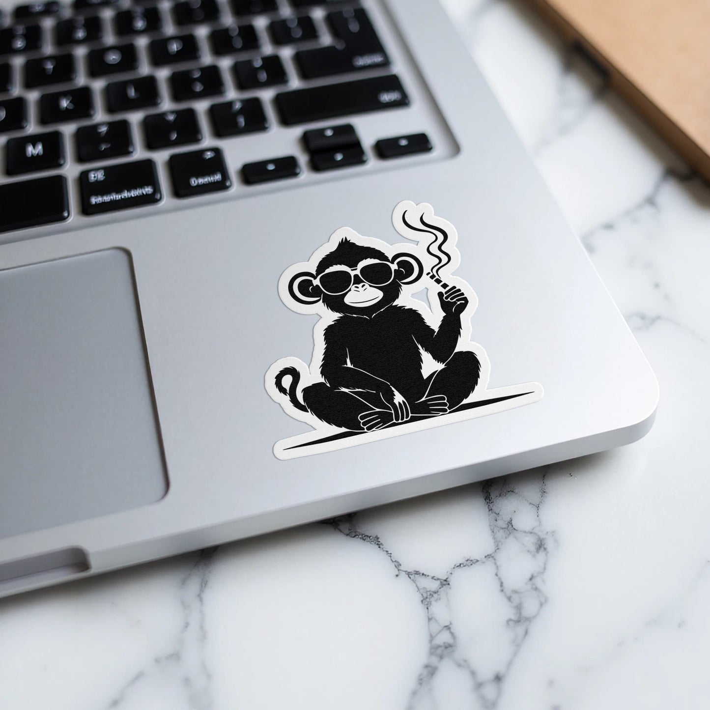Cool Monkey Smoking Laptop Sticker product