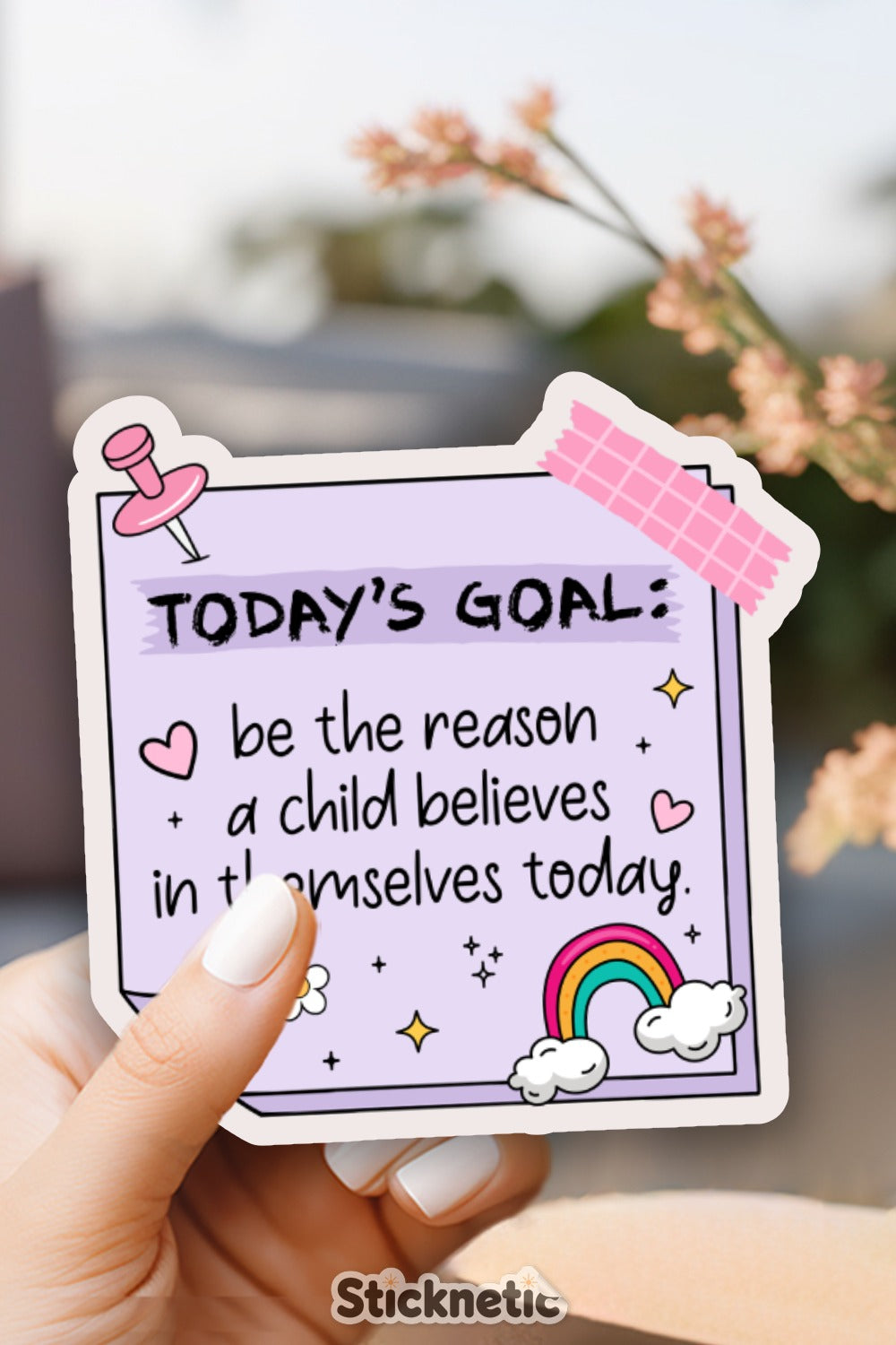 Inspirational Quote Sticker for Motivational Product