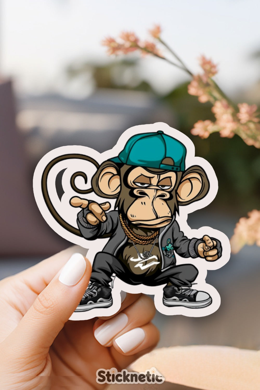 Cool Streetwear Monkey Vinyl Decal Sticker product type