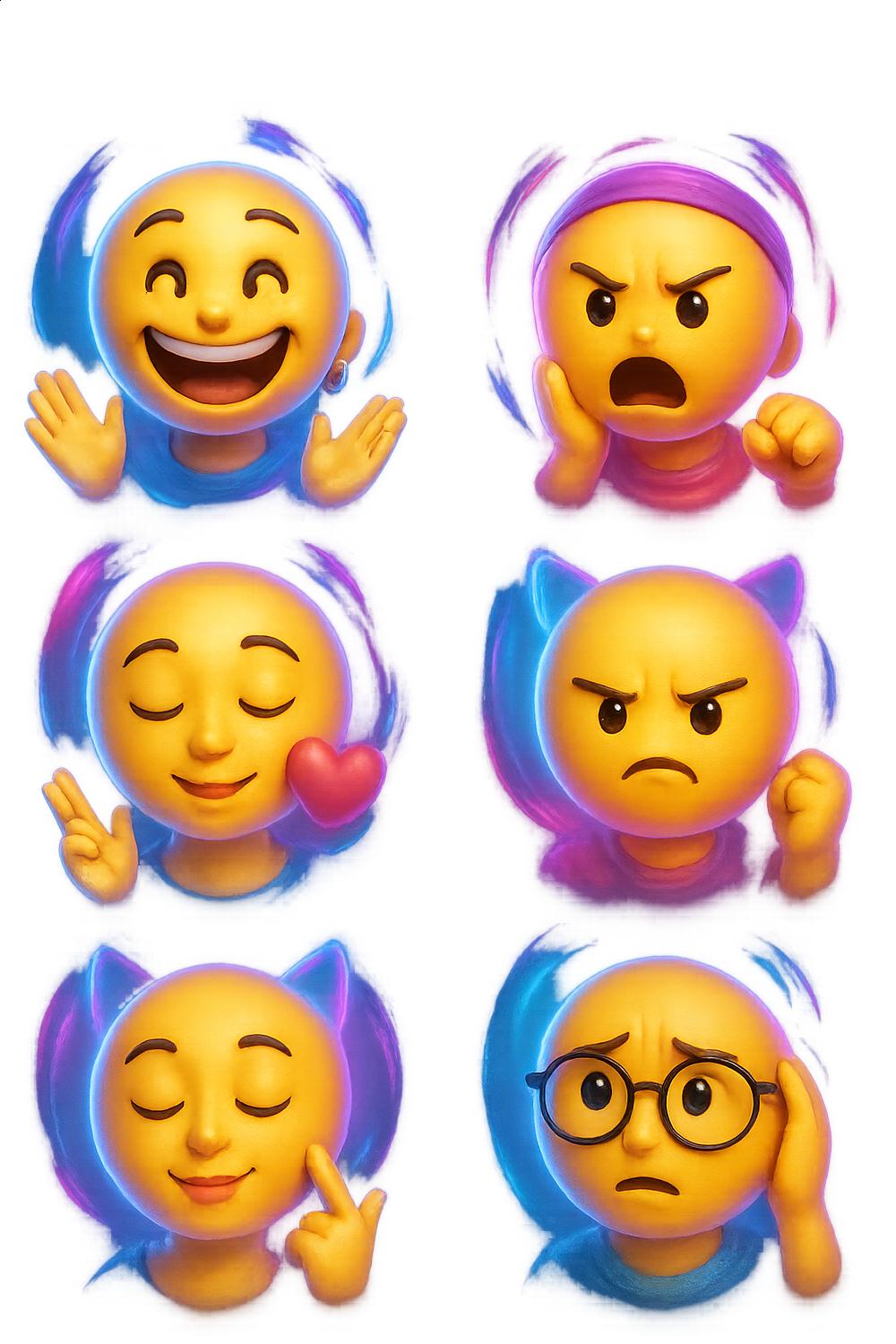 Emoji Face Masks Variety Pack, Colorful Expressive Party Favors, Fun Emoticon Costume Props, Set of 8