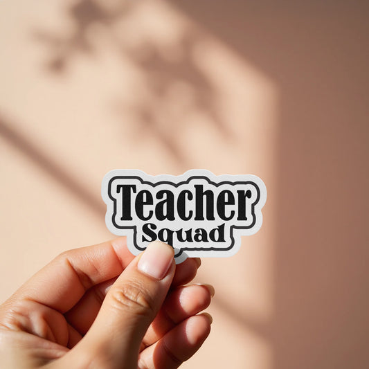 Teacher Squad Sticker Unique Trendy Fun product