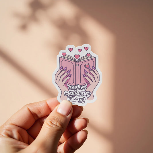 Reading Books Is My Therapy Sticker product type