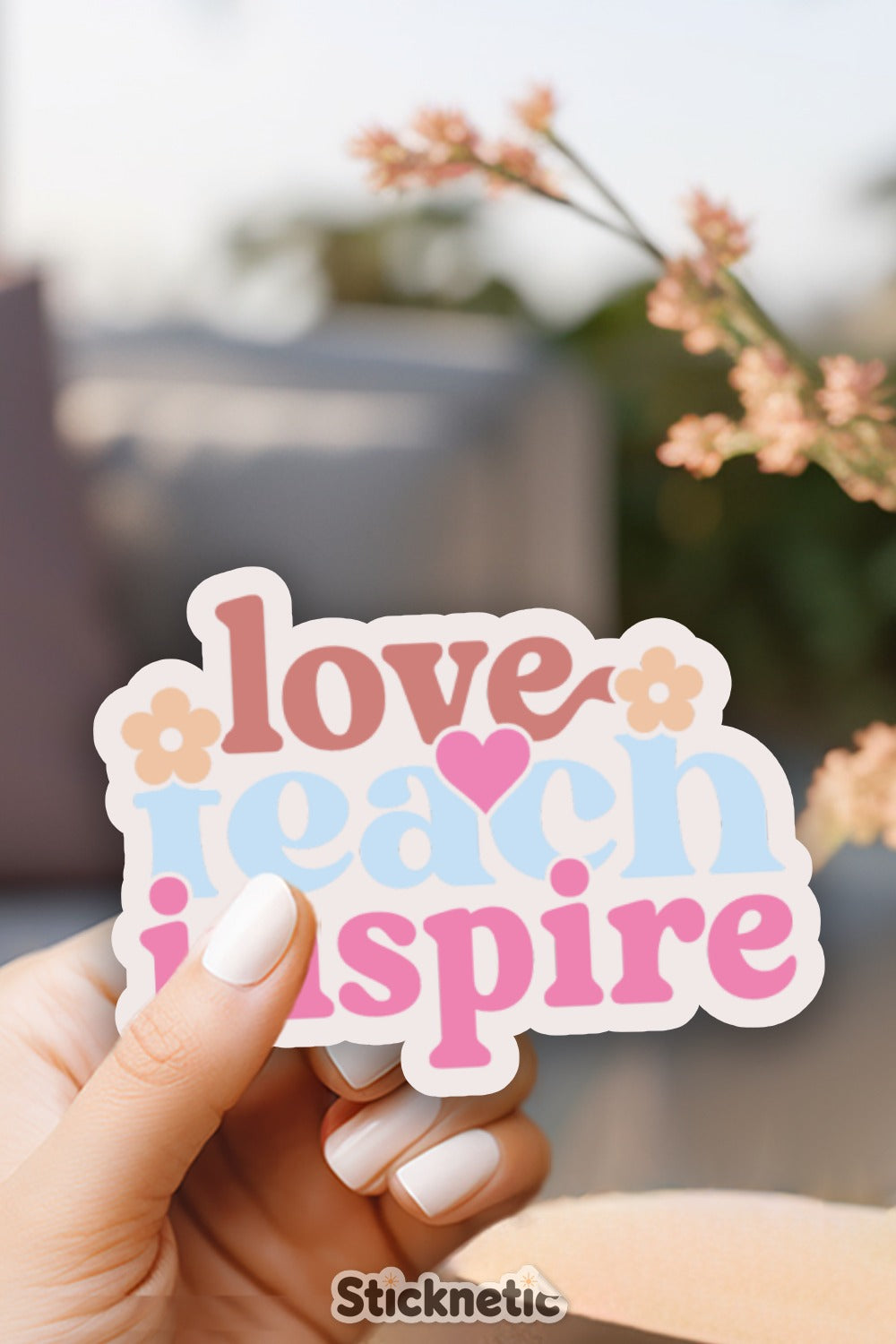 Love Teach Inspire Motivational Sticker product